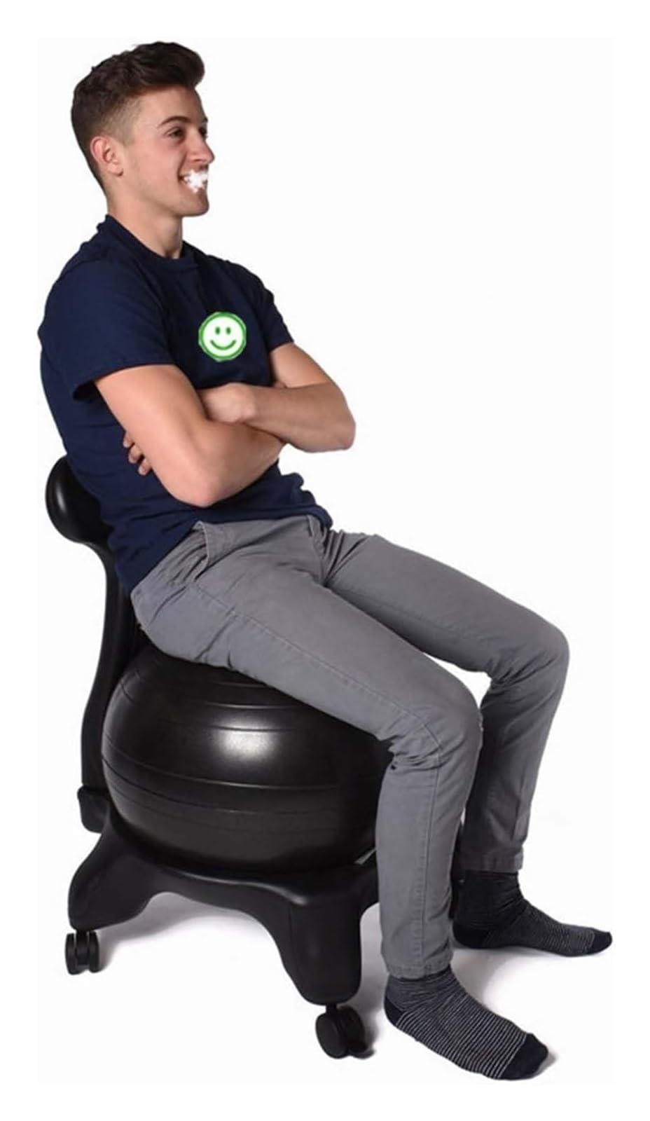 Black Ergonomic Yoga Ball Office Chair