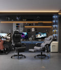 Black Reclining Big Tall Gaming Chair