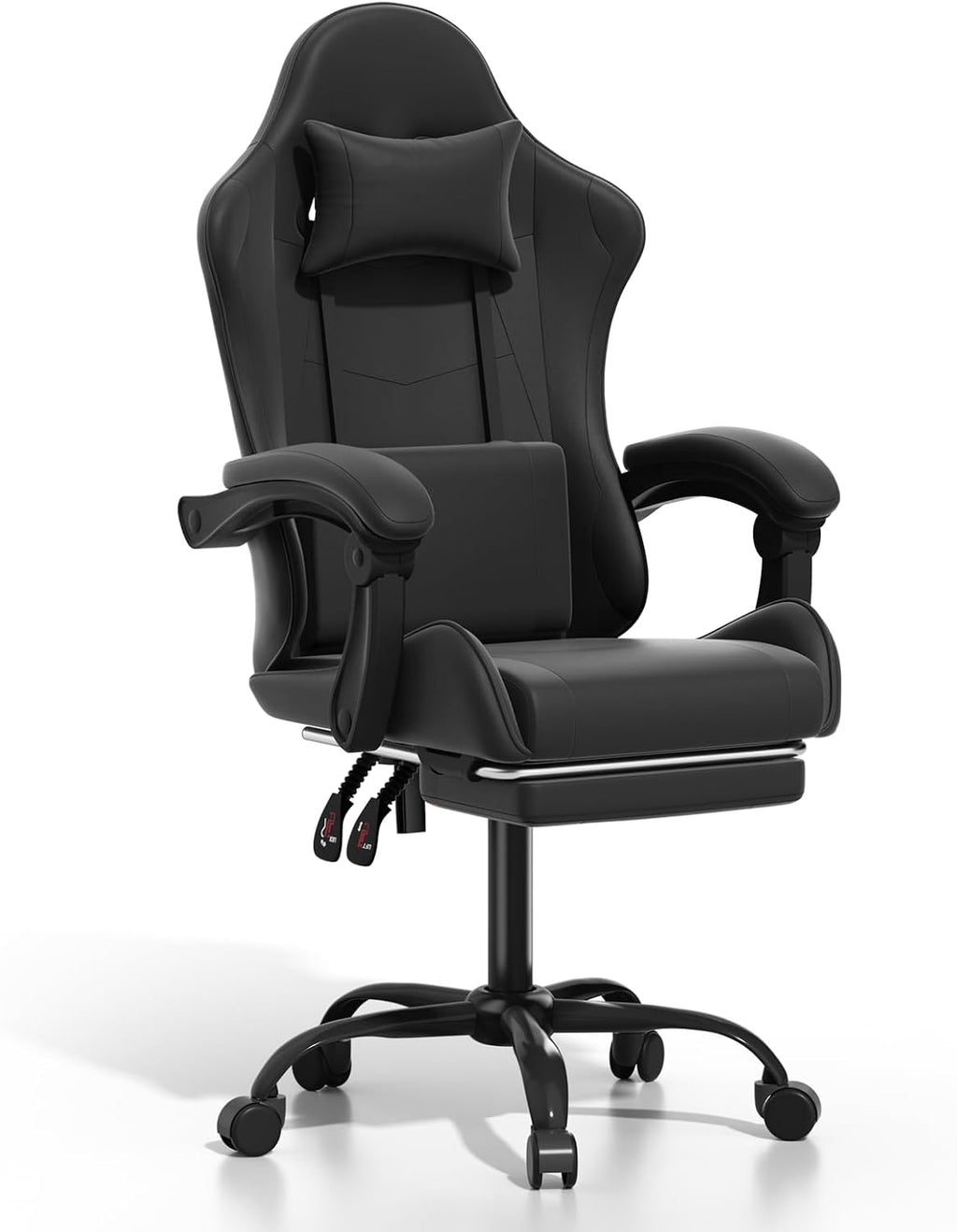 Black Racing Style Swivel Gaming Chair