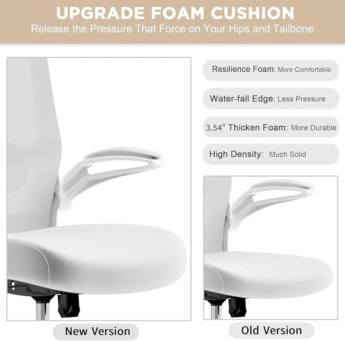 High‑Back Ergonomic Swivel Office Task Chair