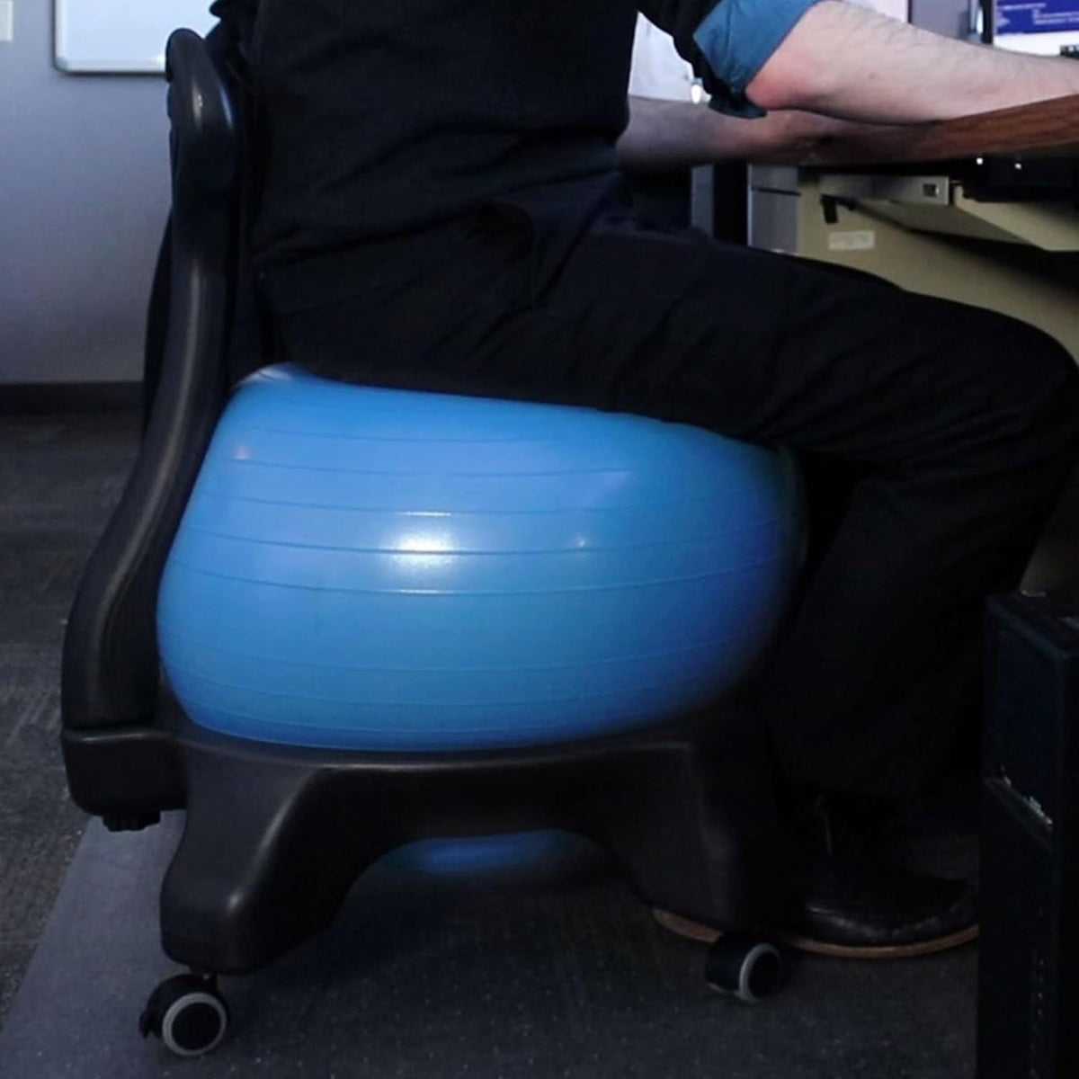 Rolling Ergonomic Stability Ball Office Chair