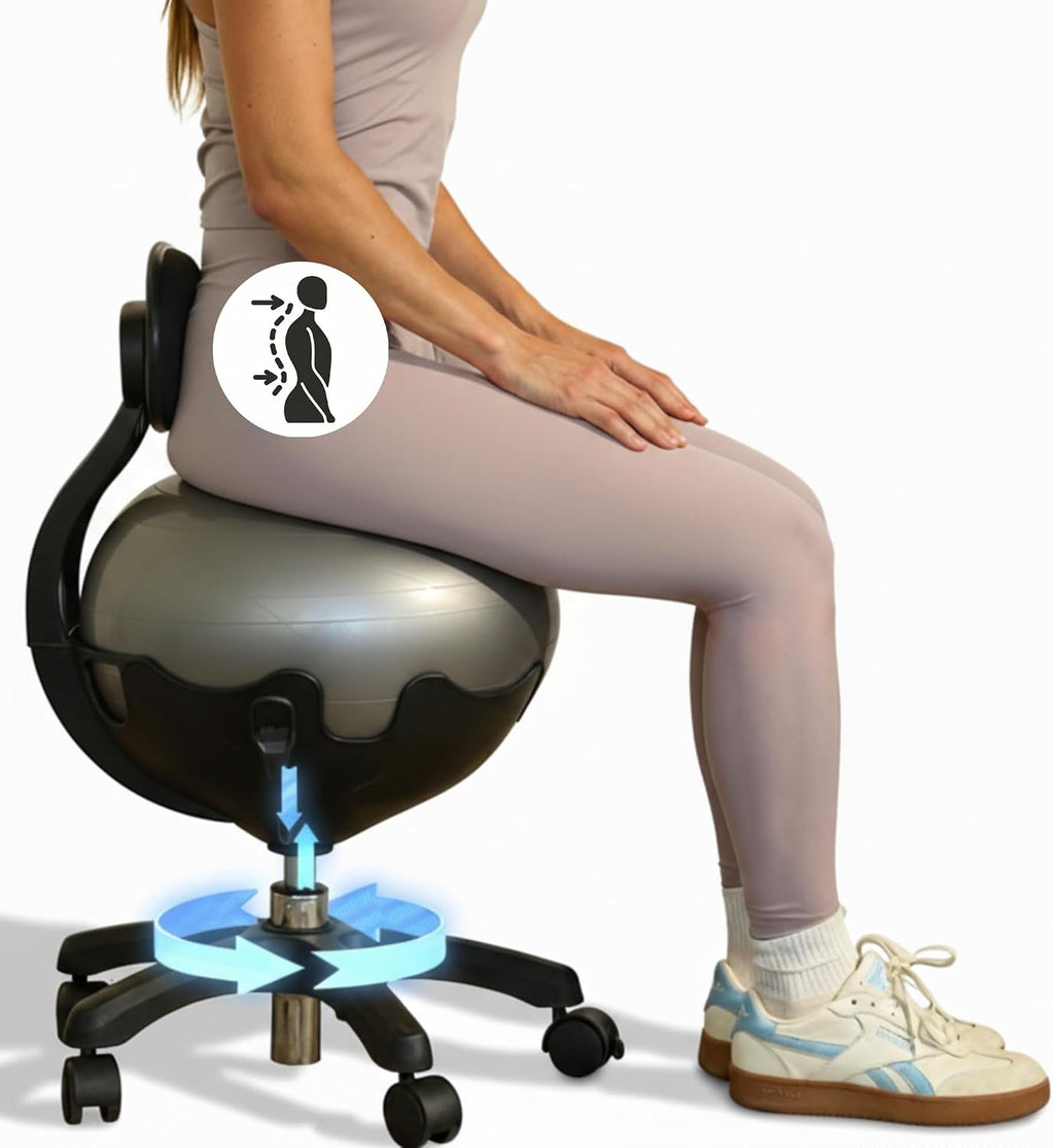 Adjustable Ergonomic Yoga Ball Office Chair