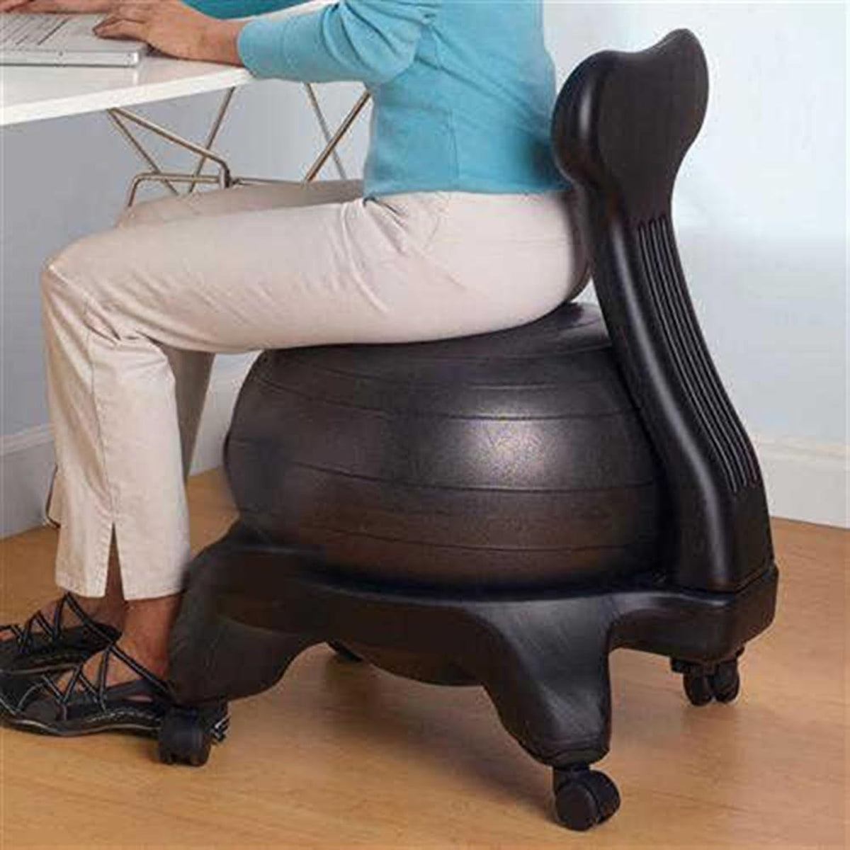 Ergonomic Rolling Stability Ball Office Chair
