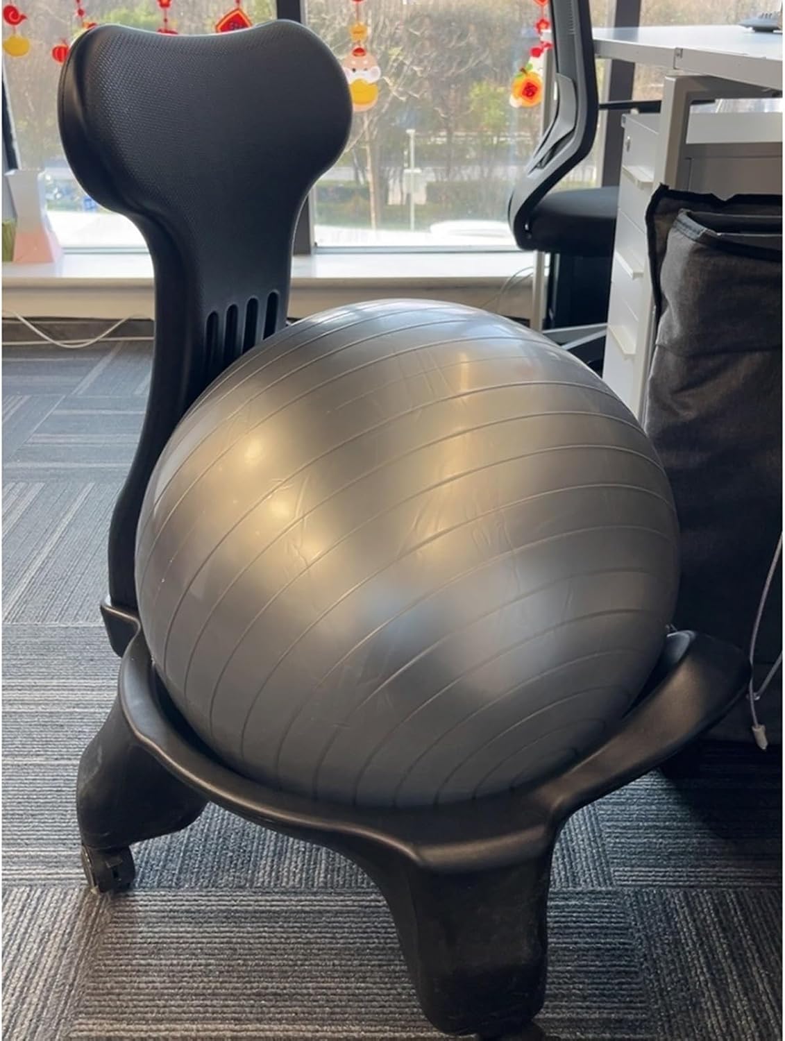 Rolling Yoga Balance Ball Office Chair