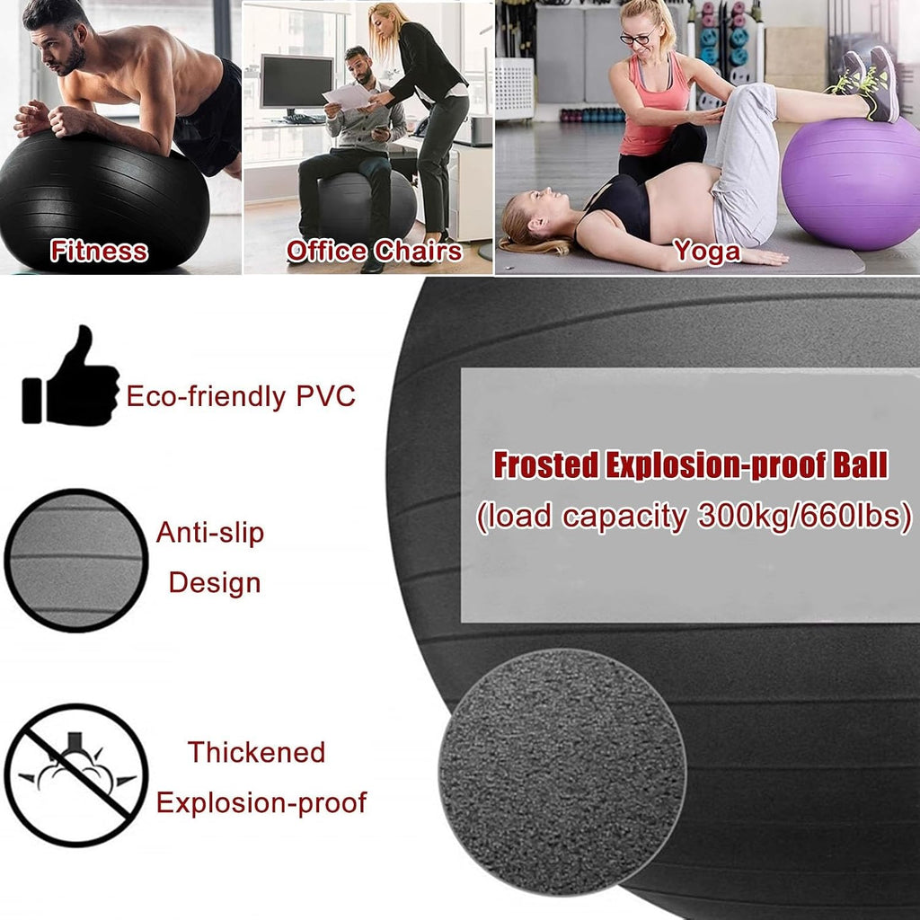 Ergonomic Rolling Yoga Ball Office Stool