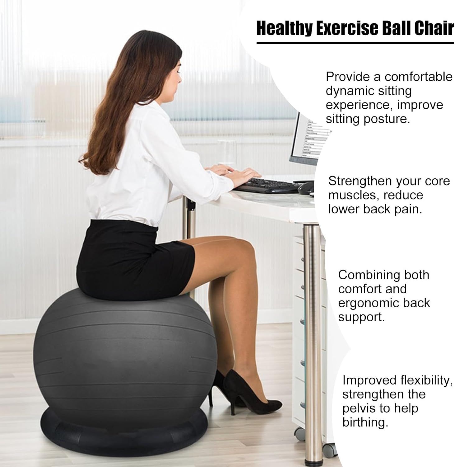 Ergonomic Yoga Ball Office Stability Chair
