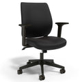 Black Fabric Ergonomic Swivel Office Chair