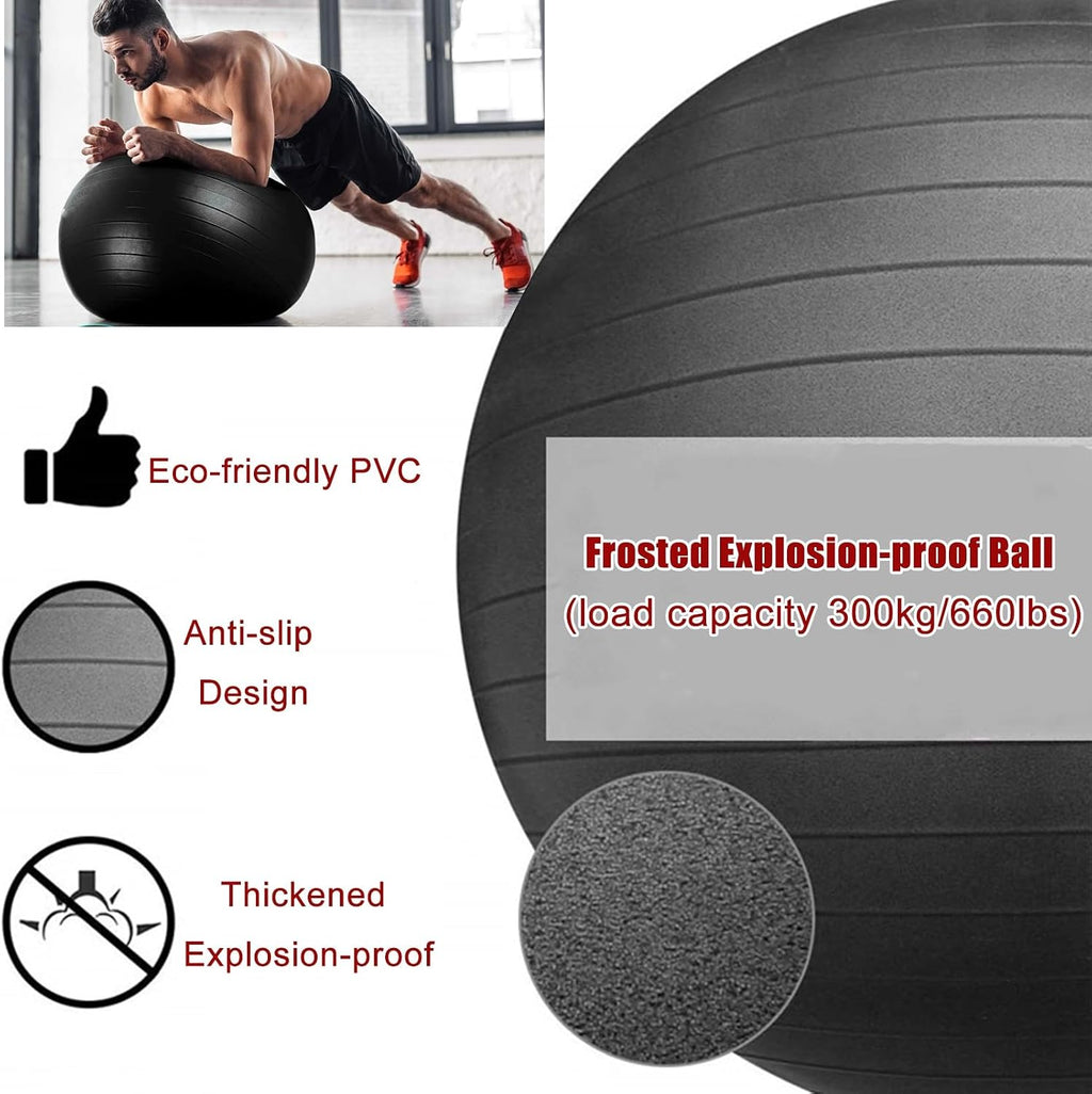 Gray Ergonomic Balance Ball Office Chair