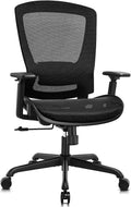 Black Ergonomic Mesh Swivel Office Task Chair
