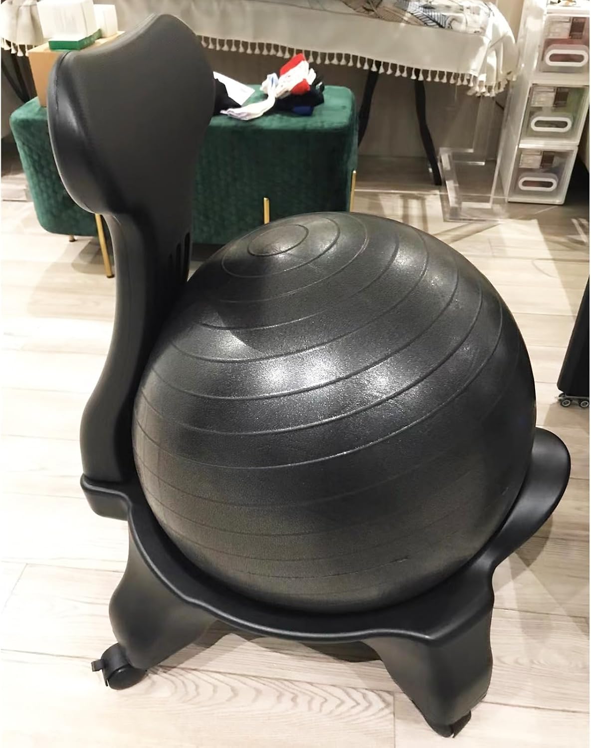 Ergonomic Rolling Yoga Ball Office Stool