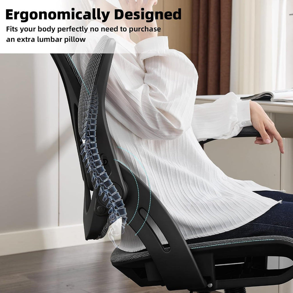 Grey Ergonomic Swivel Executive Office Chair